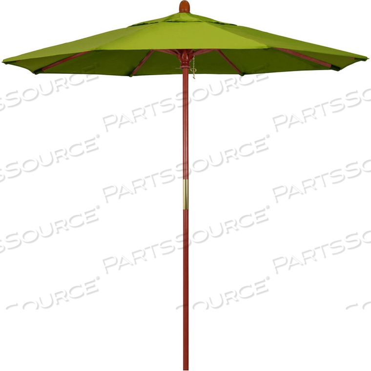 CALIFORNIA UMBRELLA 7.5' PATIO UMBRELLA - OLEFIN KIWI - HARDWOOD POLE - GROVE SERIES by March Products Inc CALIFORNIA UMBRELLA 7.5' PATIO UMBRELLA - OLEFIN KIWI - HARDWOOD POLE - GROVE SERIES by March Products Inc