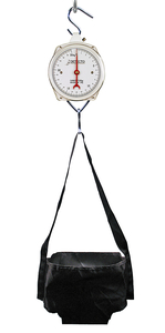 HANGING MECHANICAL SINGLE DIAL BABY SCALE, 25 KG X 100 G, 8 IN GLASS DIAL by Detecto Scale / Cardinal Scale