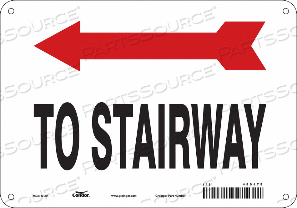 SAFETY SIGN TO STAIRWAY 7 X10 