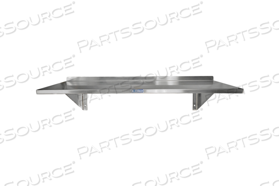 WALL SHELF ASSEMBLY 36" X 12" W/(2) MOUNTING BRACKETS by Blickman WALL SHELF ASSEMBLY 36" X 12" W/(2) MOUNTING BRACKETS by Blickman