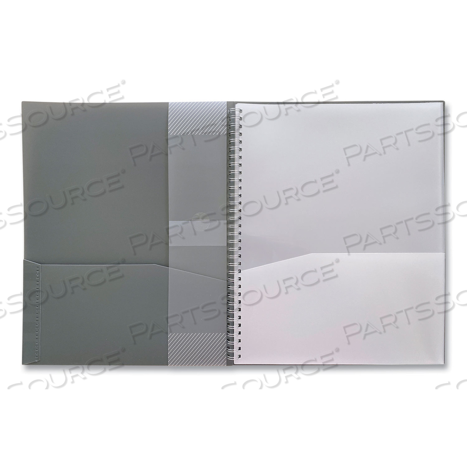 NOTED NEUTRALS GLOSSY 10-POCKET PORTFOLIO FOLDER, 11 X 8.5, ASSORTED 