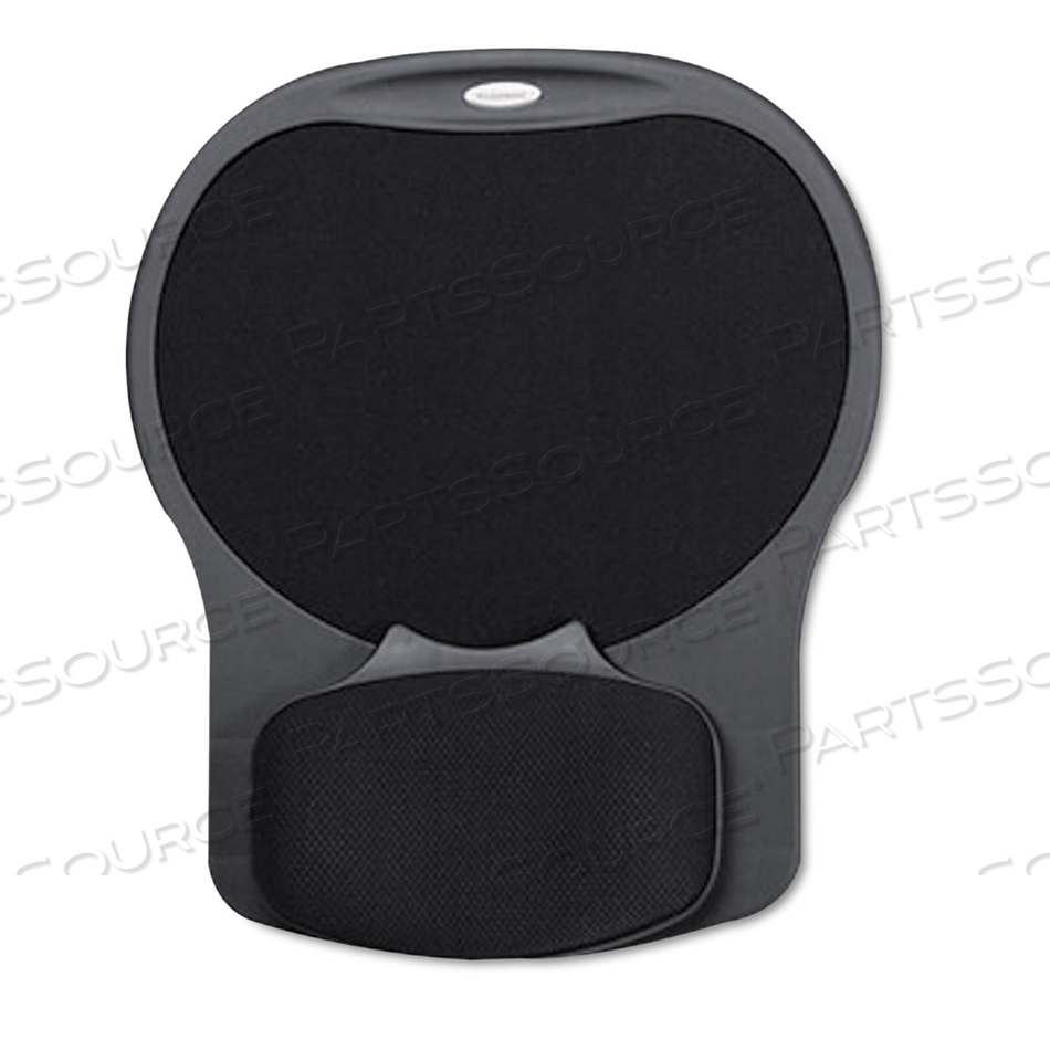 EASY GLIDE GEL MOUSE PAD WITH WRIST REST, 10 X 12, BLACK by Fellowes