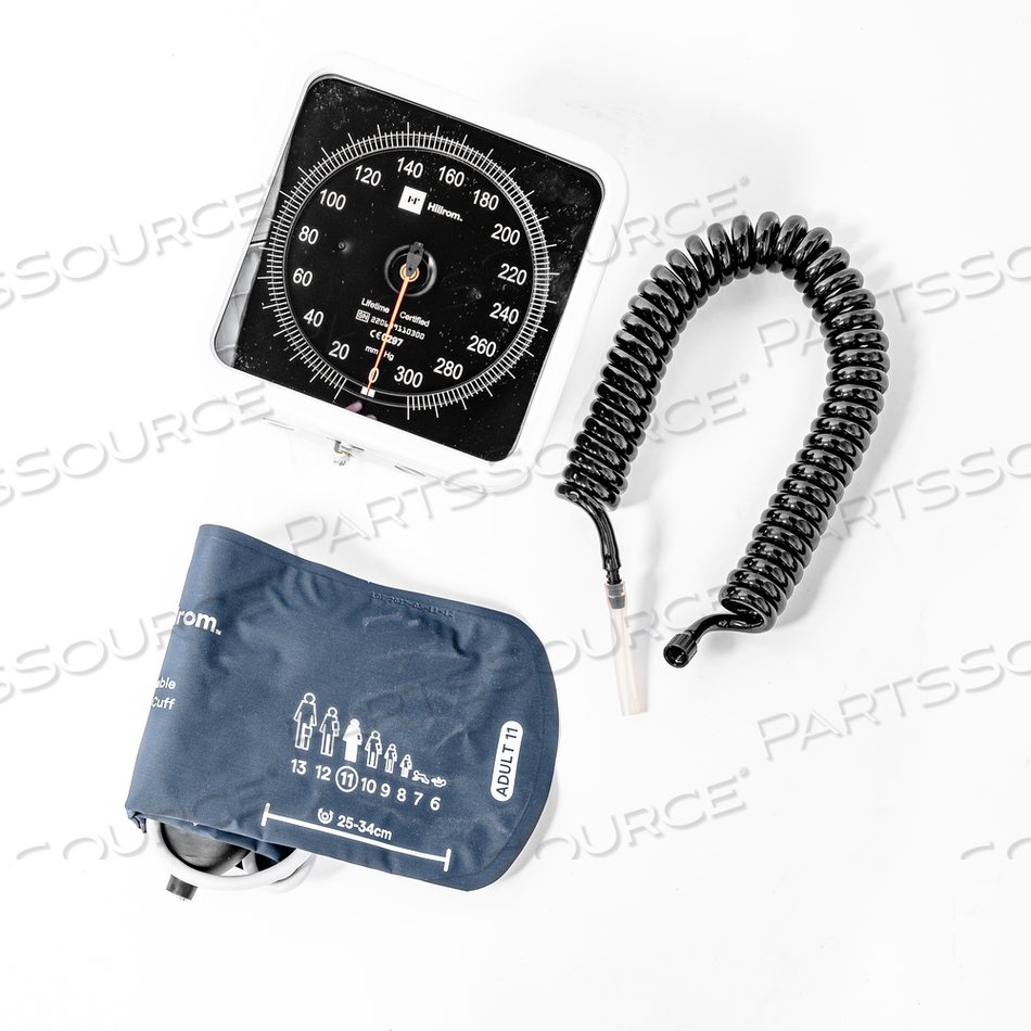 WALL ANEROID SPHYGMOMANOMETER, 8 FT COILED TUBE by Welch Allyn Inc.