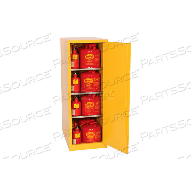 EAGLE FLAMMABLE LIQUID SAFETY CABINET WITH SELF CLOSE - 48 GALLON 