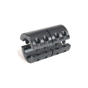 METRIC TWO-PIECE STANDARD CLAMPING COUPLINGS W/KEYWAY, 20MM, BLACK OXIDE STEEL by Climax Metal Products