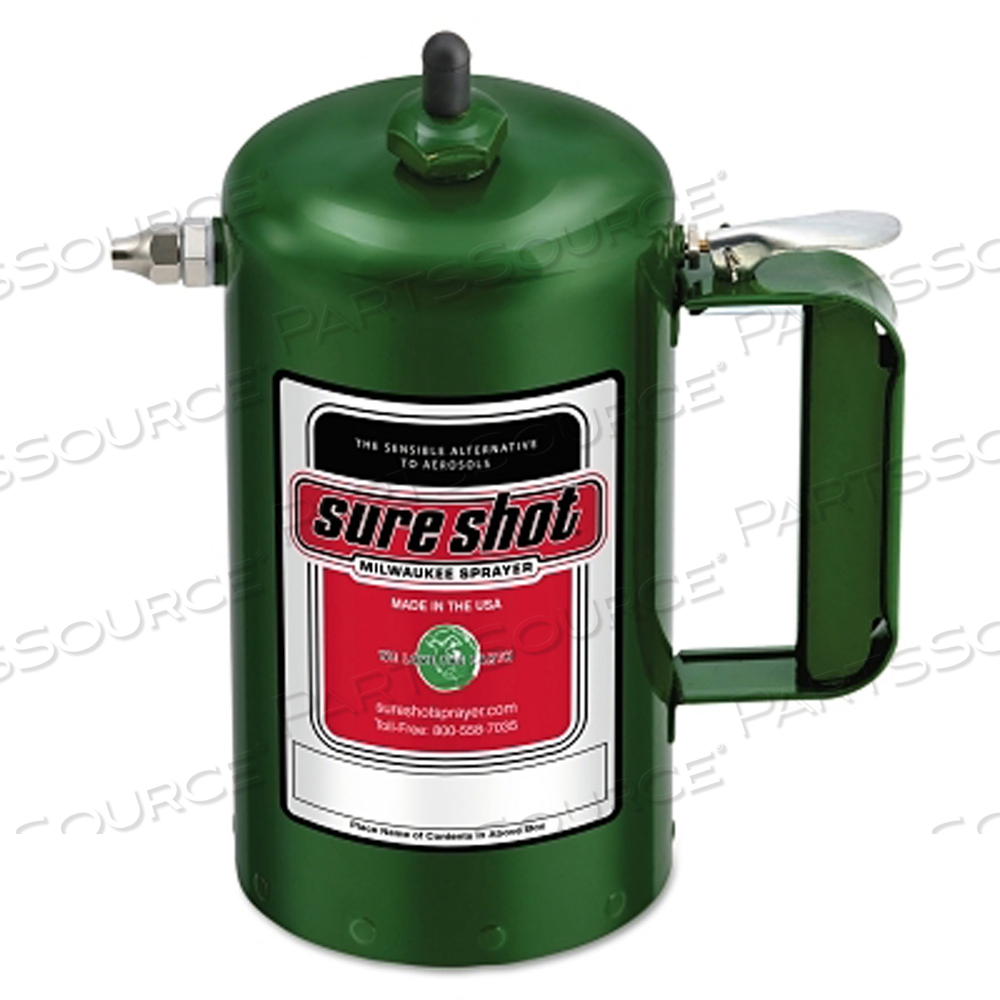 SURE SHOT SPRAYER, 1 QT, STEEL, GREEN by Milwaukee Sprayer SURE SHOT SPRAYER, 1 QT, STEEL, GREEN by Milwaukee Sprayer