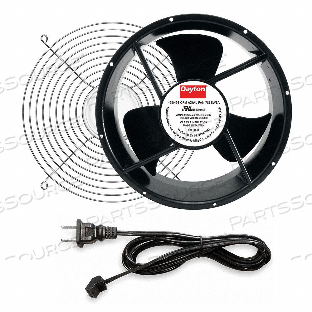 AXIAL FAN KIT 3 1/2 IN D by DAYTON ELECTRIC MANUFACTURING CO