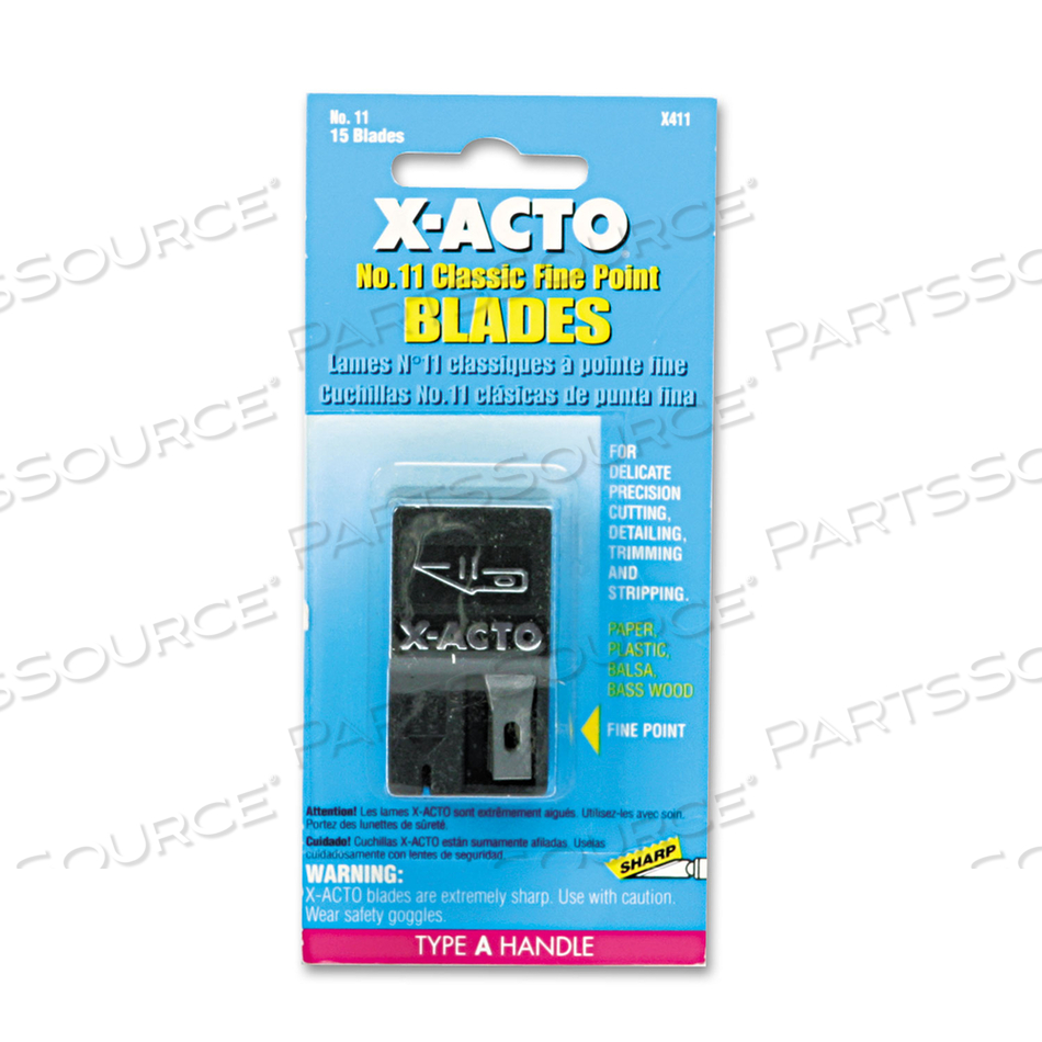 NO. 11 NONREFILLABLE BLADE DISPENSER by X-Acto NO. 11 NONREFILLABLE BLADE DISPENSER by X-Acto
