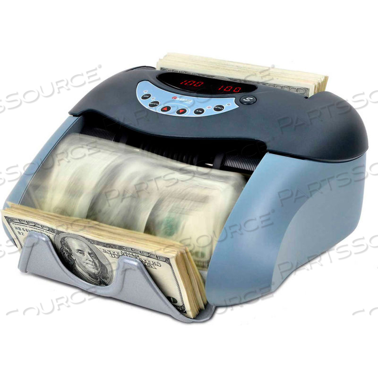 TIGER COMMERCIAL CURRENCY COUNTER W/UV & MG COUNTERFEIT DETECTION - 250 BILL CAP by Cassida Corporation