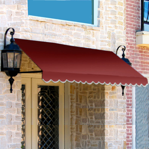 WINDOW/ENTRY AWNING LOW EAVES 3-3/8'W X 1-1/2'H X 3'D BURGUNDY by Awntech