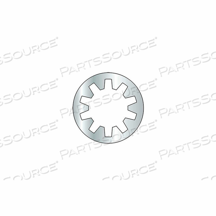 1/2" INTERNAL TOOTH LOCK WASHER - GRADE 2 - STEEL - ZINC - PKG OF 100 