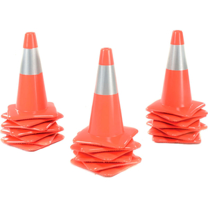 18" TRAFFIC CONE W/ CUSTOM IMPRINTING, REFLECTIVE, ORANGE, 3 LBS by Lakeside Plastics