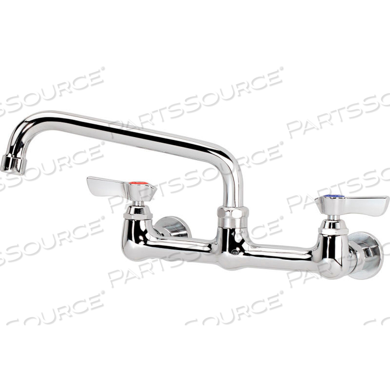 SILVER SERIES 8" CENTER WALL MOUNT FAUCET, 8" SPOUT by Krowne