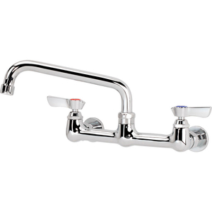 SILVER SERIES 8" CENTER WALL MOUNT FAUCET, 8" SPOUT by Krowne