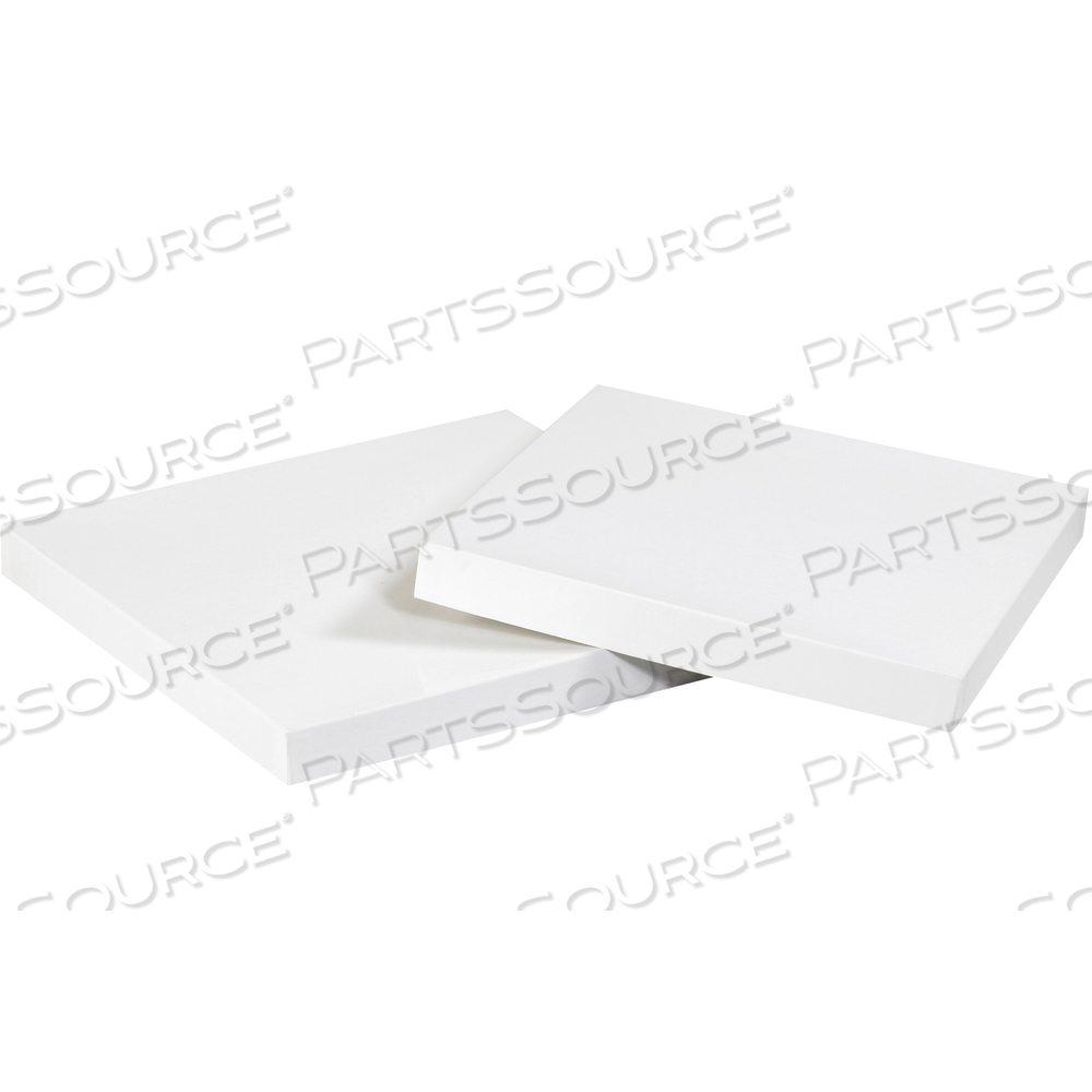 DELUXE GIFT BOX LIDS, 10" X 10", WHITE, 50/CASE by BOX Partners (Box Acquisitions, LLC)