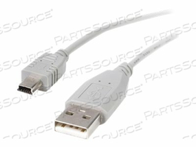 THIS HIGH QUALITY 10FT USB A TO MINI B CABLE PROVIDES ONE (4-PIN) USB TYPE A MAL by StarTech.com Ltd. THIS HIGH QUALITY 10FT USB A TO MINI B CABLE PROVIDES ONE (4-PIN) USB TYPE A MAL by StarTech.com Ltd.