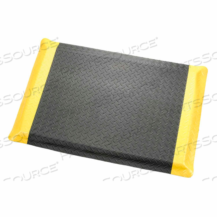 DIAMOND DELUXE SOFT FOOT MAT 9/16" THICK 3' X UP TO 75' BLACK/YELLOW BORDER by Apache Inc. DIAMOND DELUXE SOFT FOOT MAT 9/16" THICK 3' X UP TO 75' BLACK/YELLOW BORDER by Apache Inc.