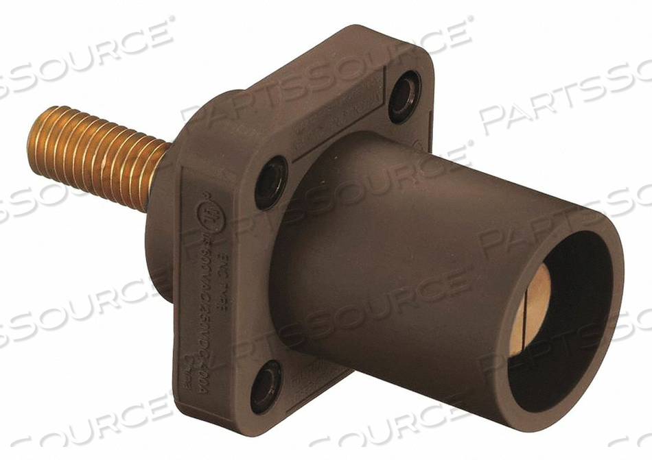 RECEPTACLE 4 TO 4/0 MALE BRWN TAPER by Hubbell Power Systems RECEPTACLE 4 TO 4/0 MALE BRWN TAPER by Hubbell Power Systems
