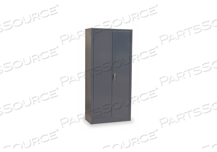 STORAGE CABINET, 36 IN X 18 IN X 72 IN, SWING HANDLE & KEYED, 24 GA PANEL THICK by Edsal STORAGE CABINET, 36 IN X 18 IN X 72 IN, SWING HANDLE & KEYED, 24 GA PANEL THICK by Edsal
