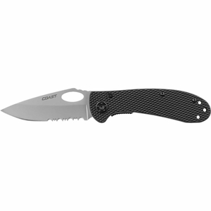 3" 7CR17 STAINLESS STEEL BLADE LINER LOCK FOLDING KNIFE W/ NYLON HANDLE by Coast