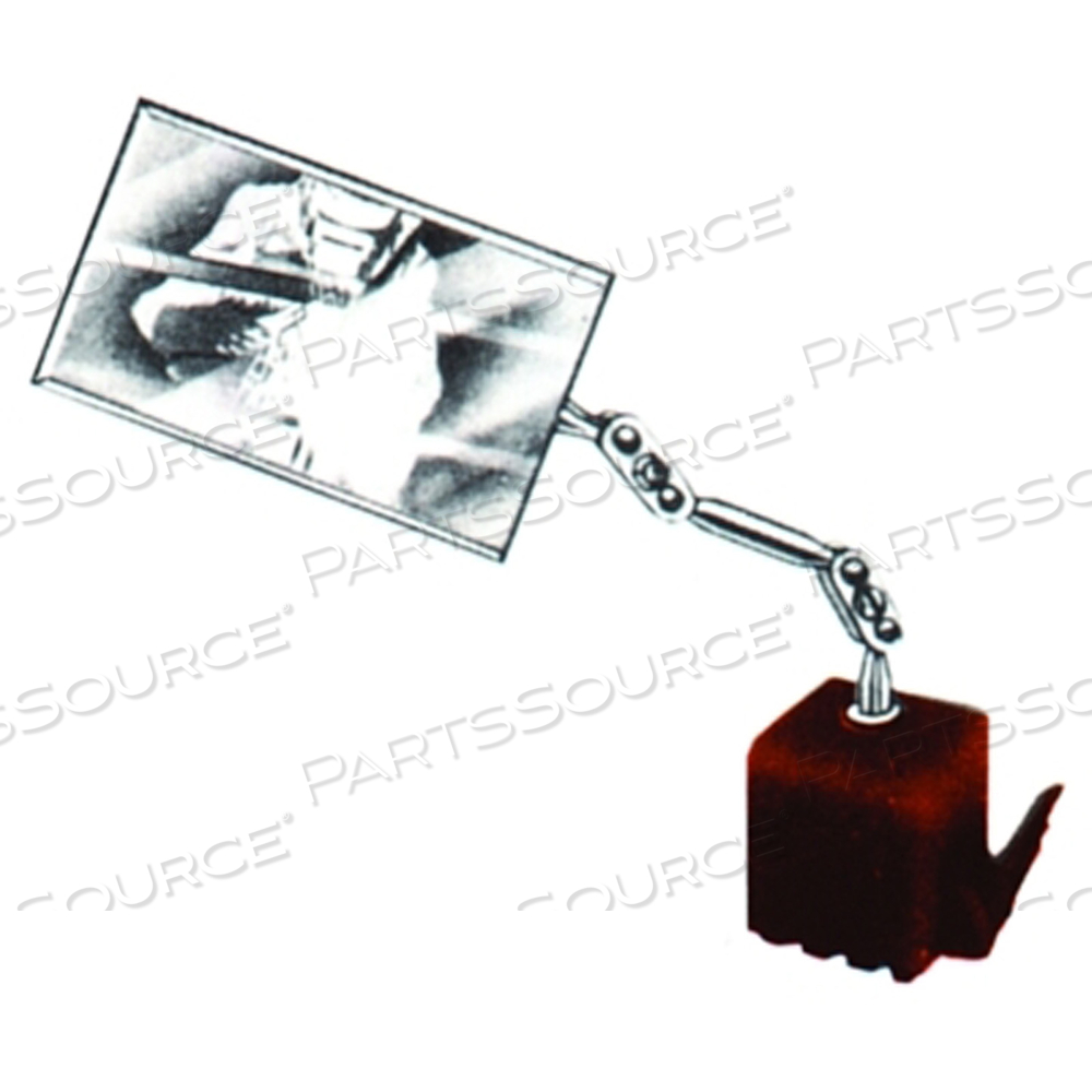 HEAVY DUTY INSPECTION MIRROR, 2-1/8 IN X 3-1/2 IN,  ALL-ANGLE BALL JOINT HANDLE by Ullman