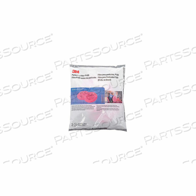 PARTICULATE FILTER 2091/07000(AAD), P100 RESPIRATORY PROTECTION, 2/PK by 3M Consumer PARTICULATE FILTER 2091/07000(AAD), P100 RESPIRATORY PROTECTION, 2/PK by 3M Consumer
