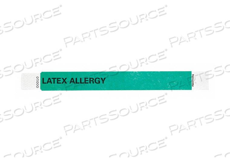 ID WRISTBAND 1 IN W LATEX ALLERGY PK500 by Identiplus