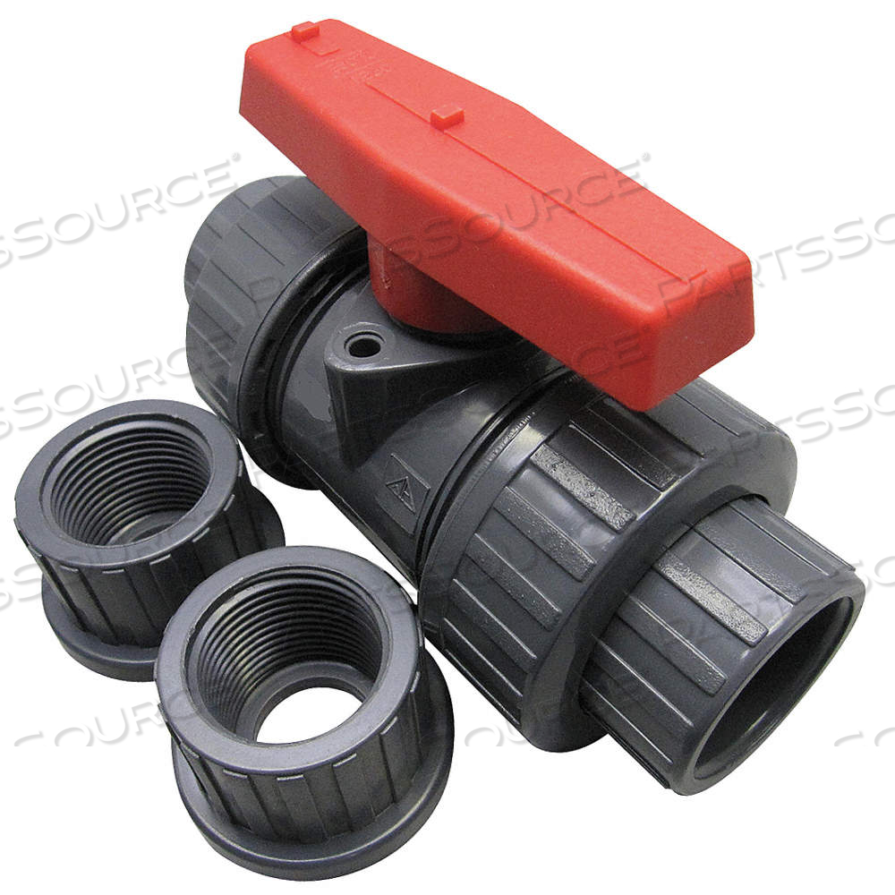 MANUAL TWO-WAY BALL VALVE, 1/2 IN, PVC, STRAIGHT, SOCKET X FNPT, STD PORT BALL PORT by Approved Vendor MANUAL TWO-WAY BALL VALVE, 1/2 IN, PVC, STRAIGHT, SOCKET X FNPT, STD PORT BALL PORT by Approved Vendor