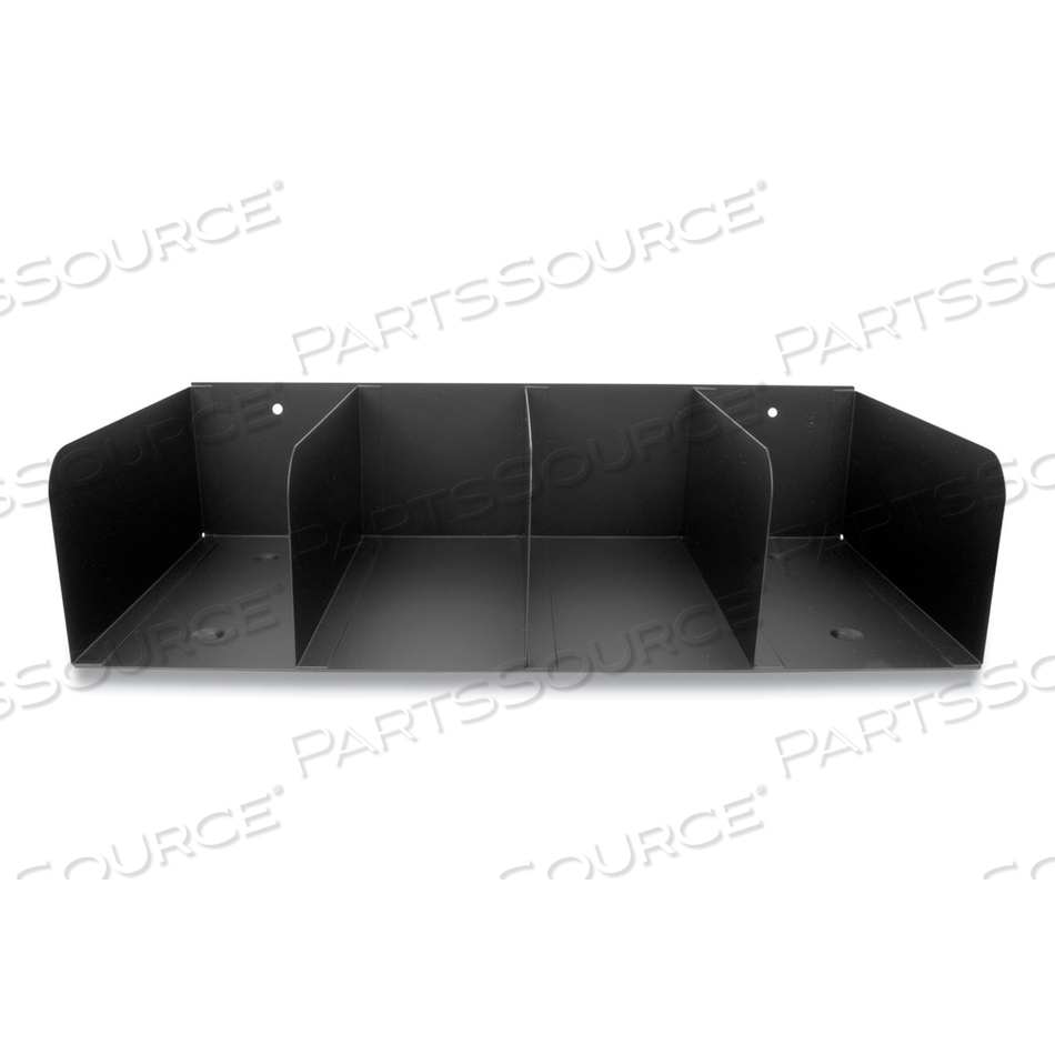 TRAYS, 4 COMPARTMENTS, 16 X 8 X 4, HEAVY GAUGE STEEL, BLACK by CONTROLTEK TRAYS, 4 COMPARTMENTS, 16 X 8 X 4, HEAVY GAUGE STEEL, BLACK by CONTROLTEK