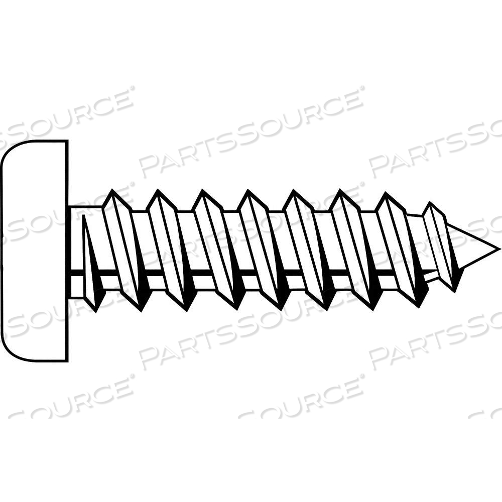 SHEET METAL SCREW, #8 SIZE, 1 1/2 IN LG, STEEL, ZINC PLATED, PAN, SQUARE, ASME B18.6.4 by Approved Vendor SHEET METAL SCREW, #8 SIZE, 1 1/2 IN LG, STEEL, ZINC PLATED, PAN, SQUARE, ASME B18.6.4 by Approved Vendor