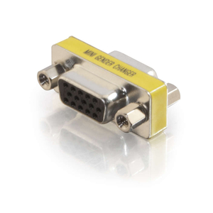 HD15 VGA F/F MINI GENDER CHANGER, NICKEL by Legrand AV (C2G) HD15 VGA F/F MINI GENDER CHANGER, NICKEL by Legrand AV (C2G)