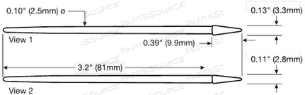 COVENTRY® CONICAL ESD SEALED FOAM SWAB by Chemtronics