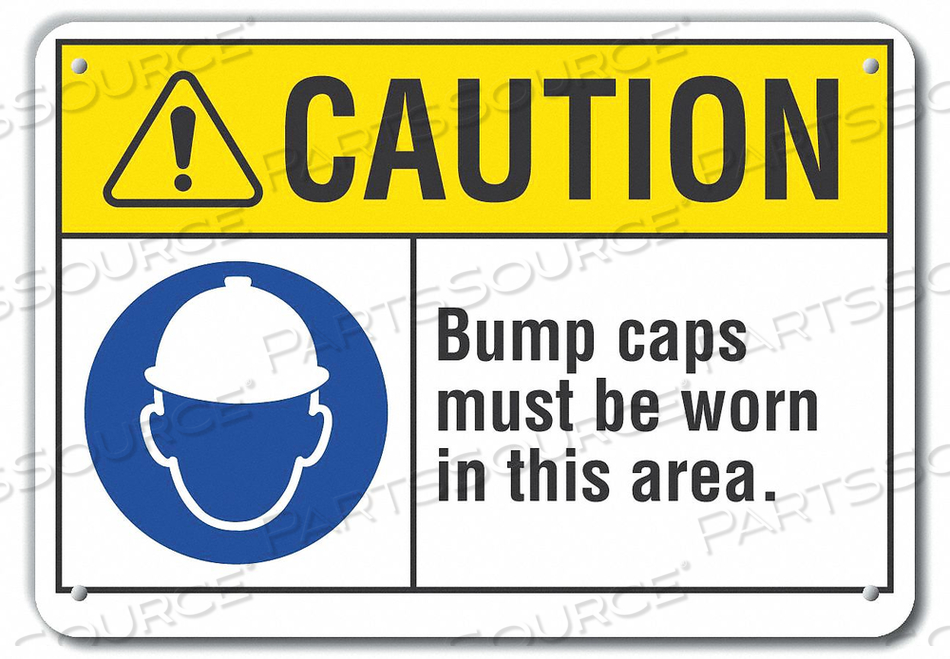 CAUTION SIGN RECYCLED ALUMINUM 10 IN H by Lyle Signs Inc.