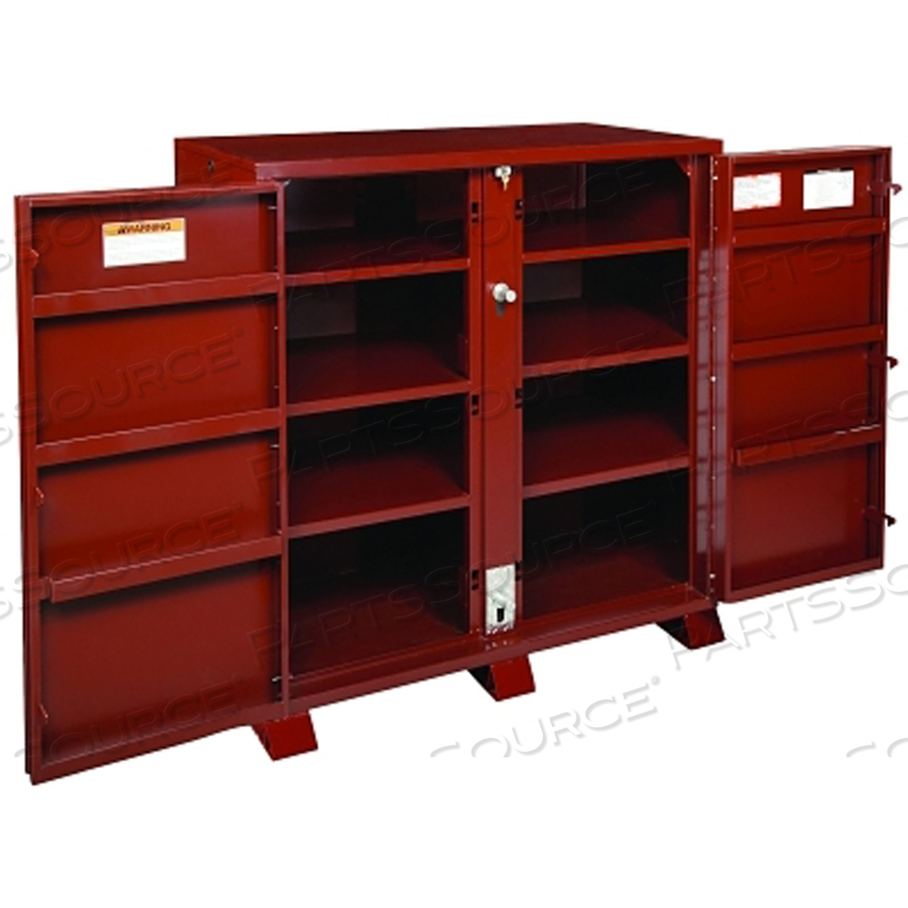 EXTRA HEAVY-DUTY CABINETS, 60 1/8W X 24 1/4D X 60 3/4H, 2 DOORS, 11 SHELVES by Jobox