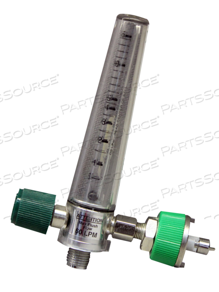 COMPACT FLOWMETER, 0 TO 15 LPM, 50 PSI, OXYGEN, POLYCARBONATE, +/-0.25 TO 0.5 LPM, 70 DEG F by Precision Medical, Inc. COMPACT FLOWMETER, 0 TO 15 LPM, 50 PSI, OXYGEN, POLYCARBONATE, +/-0.25 TO 0.5 LPM, 70 DEG F by Precision Medical, Inc.