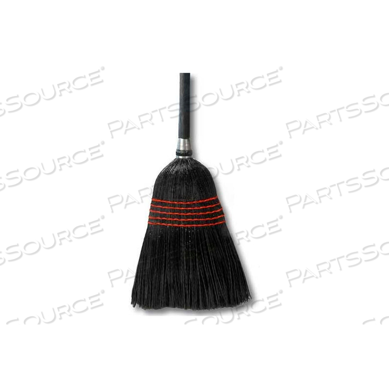 BLACK POLY WAREHOUSE BROOM 1-1/8" HANDLE, PACK QTY 6 by Odell Corporation