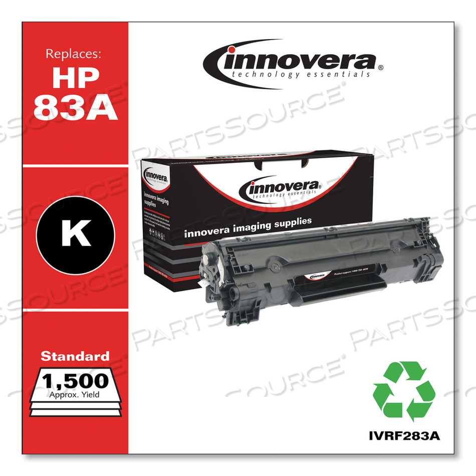 REMANUFACTURED BLACK TONER, REPLACEMENT FOR 83A (CF283A), 1,500 PAGE-YIELD by Innovera
