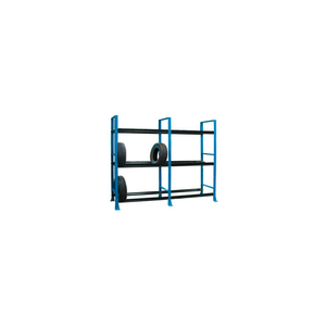 TIRE RACK-2 SECT./3 TIERS, STATIONARY, 120"W X 25-5/8"D X 96-3/4"H-MONACO BLUE by Shure Incorporated