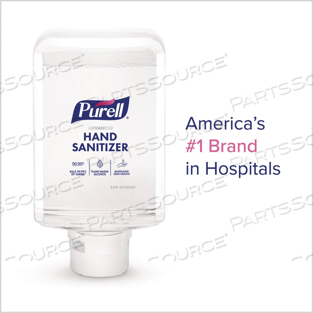 ADVANCED HAND SANITIZER FRAGRANCE FREE FOAM, FOR ES10 AUTOMATIC DISPENSERS, 1,200 ML REFILL, FRAGRANCE FREE by Purell