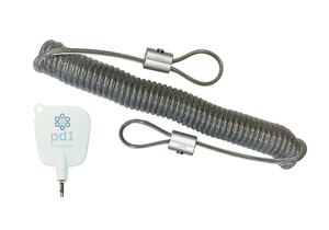 ACCESSIBLE COILED CABLE TETHER 9' W/ KEY by PD1 Medical LLC