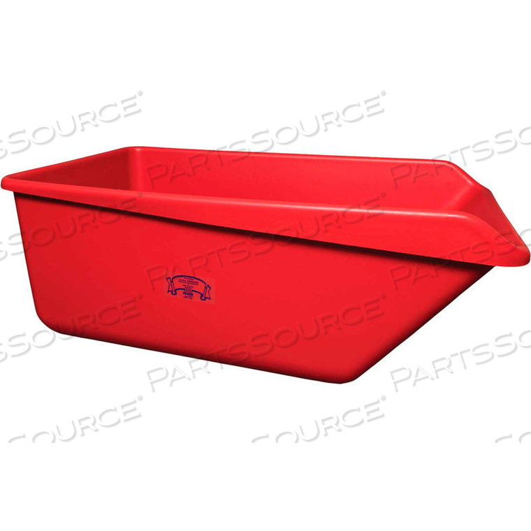 ANGLED DUMP TUB, RED 