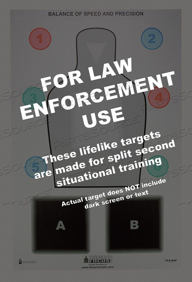 COMBAT FOCUS TRAINING TARGET PK50 by LE Targets COMBAT FOCUS TRAINING TARGET PK50 by LE Targets