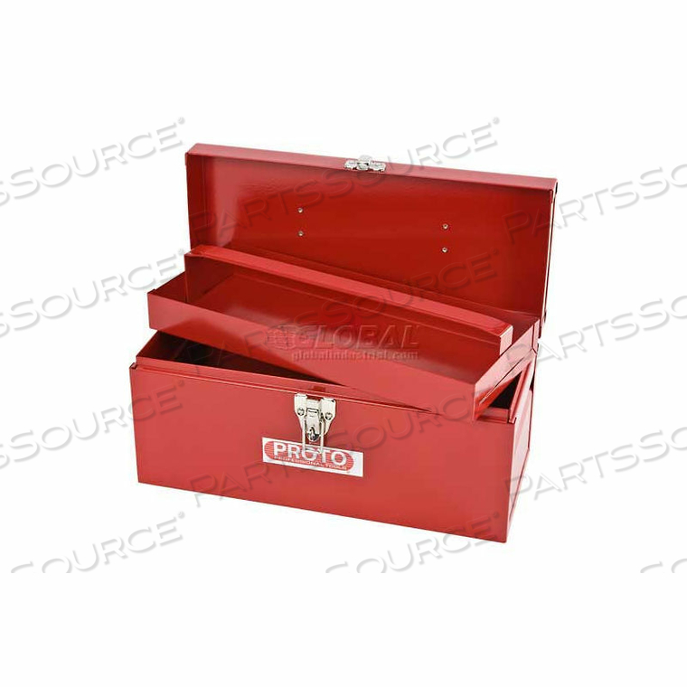GENERAL PURPOSE TOOL BOX - SINGLE LATCH - 14"L X 6"D X 6-1/2"H by Proto GENERAL PURPOSE TOOL BOX - SINGLE LATCH - 14"L X 6"D X 6-1/2"H by Proto