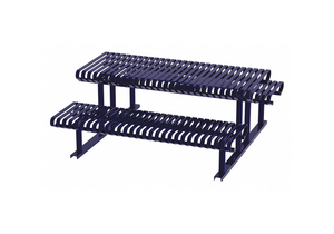 PICNIC TABLE BLUE 71-1/2 IN.D 77-1/2IN.W by Graber Manufacturing