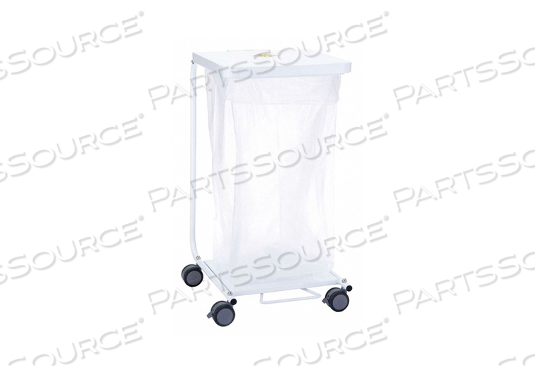 LAUNDRY HAMPER CART 30 LB. WHITE by R&B Wire Products, Inc.