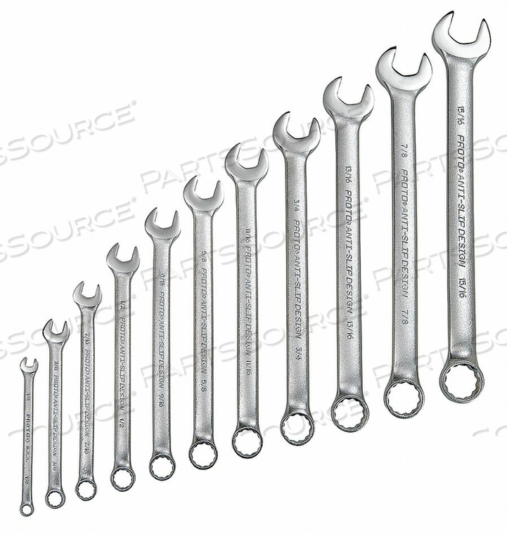 COMBINATION WRENCH SET SAE 11 PCS. by Proto