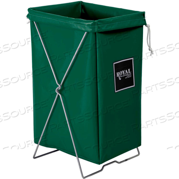 HAMPER KIT, GREEN VINYL, STANDARD POCKET by Royal Basket Trucks