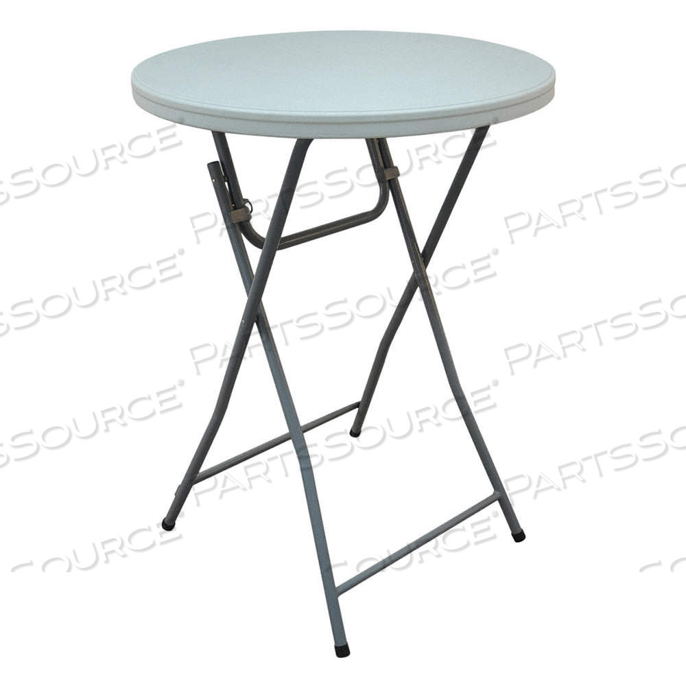FOLDING TABLE, ROUND TABLE SHAPE, WHITE TABLETOP, 44 IN, 32 IN OVERALL DIA, TEXTURED by Approved Vendor FOLDING TABLE, ROUND TABLE SHAPE, WHITE TABLETOP, 44 IN, 32 IN OVERALL DIA, TEXTURED by Approved Vendor