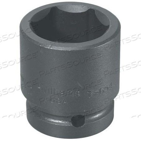 7-6128 WILLIAMS SOCKET, 5 3/8 INCH OAL, SAE, SHALLOW IMPACT, 1 INCH DR, 4 INCH 