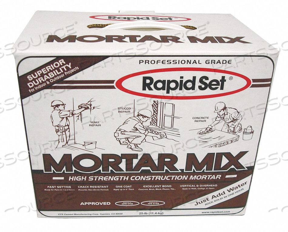 CONCRETE PATCH AND REPAIR 25 LB. BOX by Rapid Set CONCRETE PATCH AND REPAIR 25 LB. BOX by Rapid Set